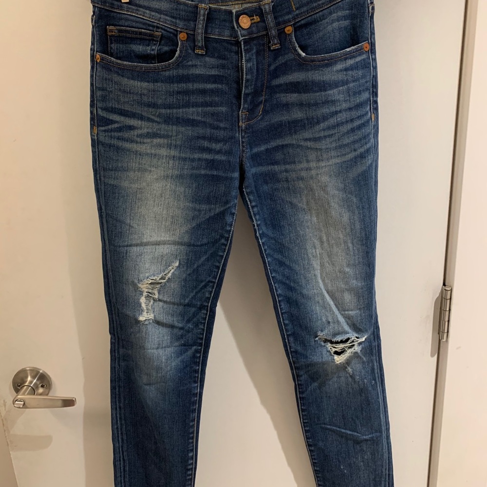 Madewell skinny skinny mid rise jeans size 26